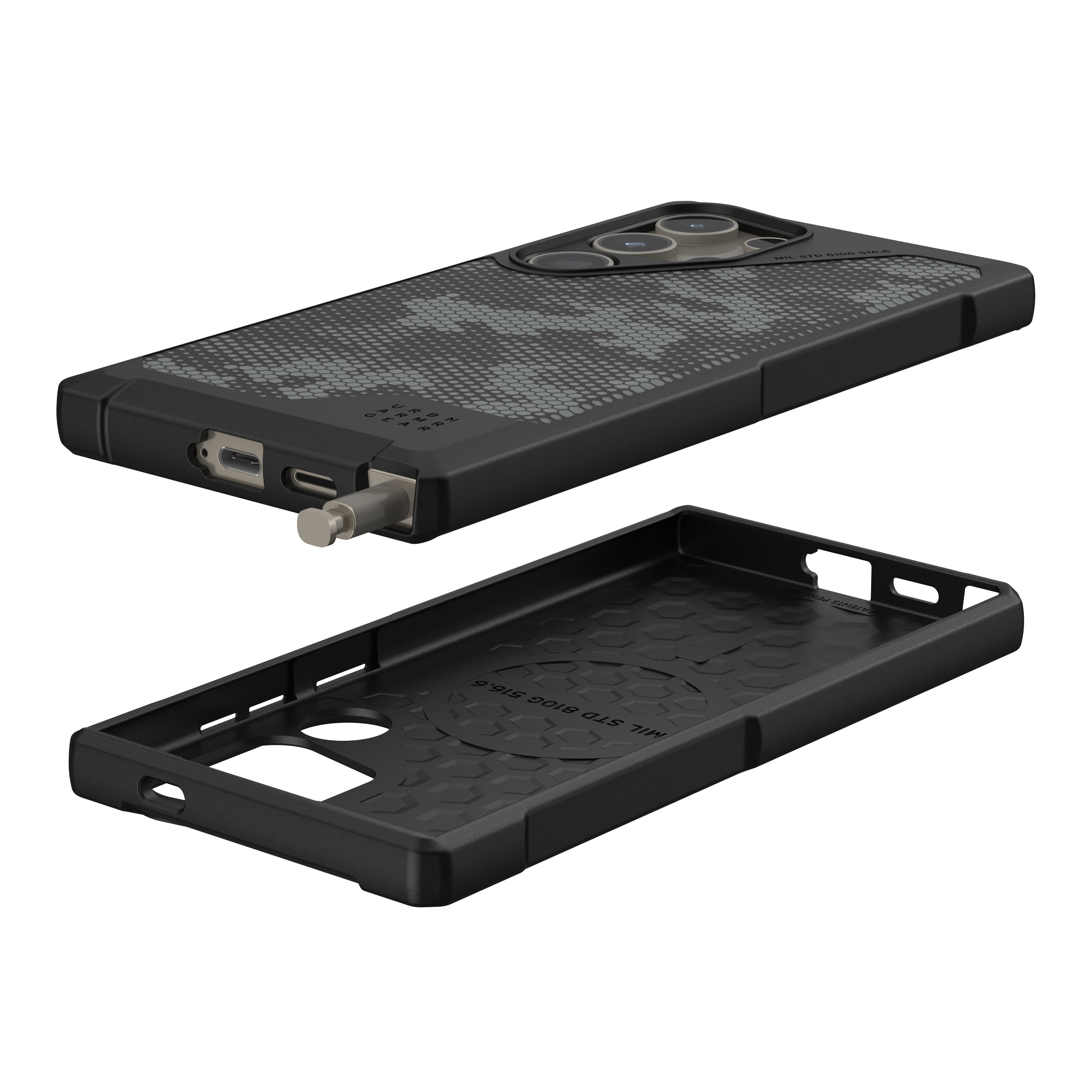 Samsung Galaxy S24 Ultra Schutzhülle Metropolis LT MagSafe-Modul (214420113234) - Micro Hex Camo Graphite