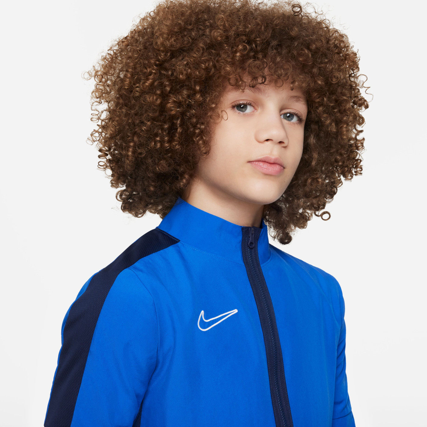 Nike Dri-FIT Academy 23 Trainingsjack Full-Zip Woven Kids Blauw Donkerblauw Wit