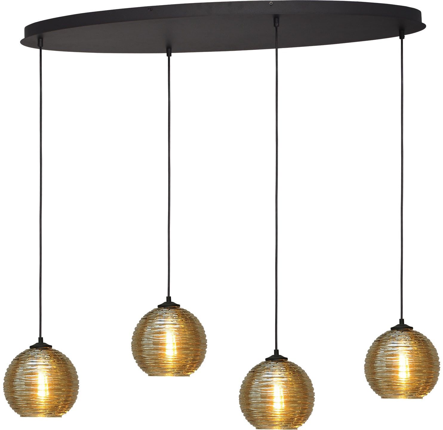 Hanglamp 2264-05-100-40-4-6 Quinto Smoke B100 x D40 cm