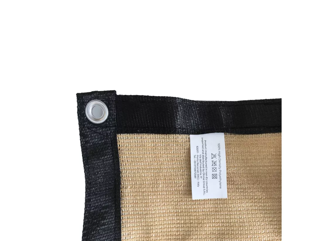 Pare-vent Celtis 200x10000 Polyéthylène Hdpe Aluminium Beige Noir