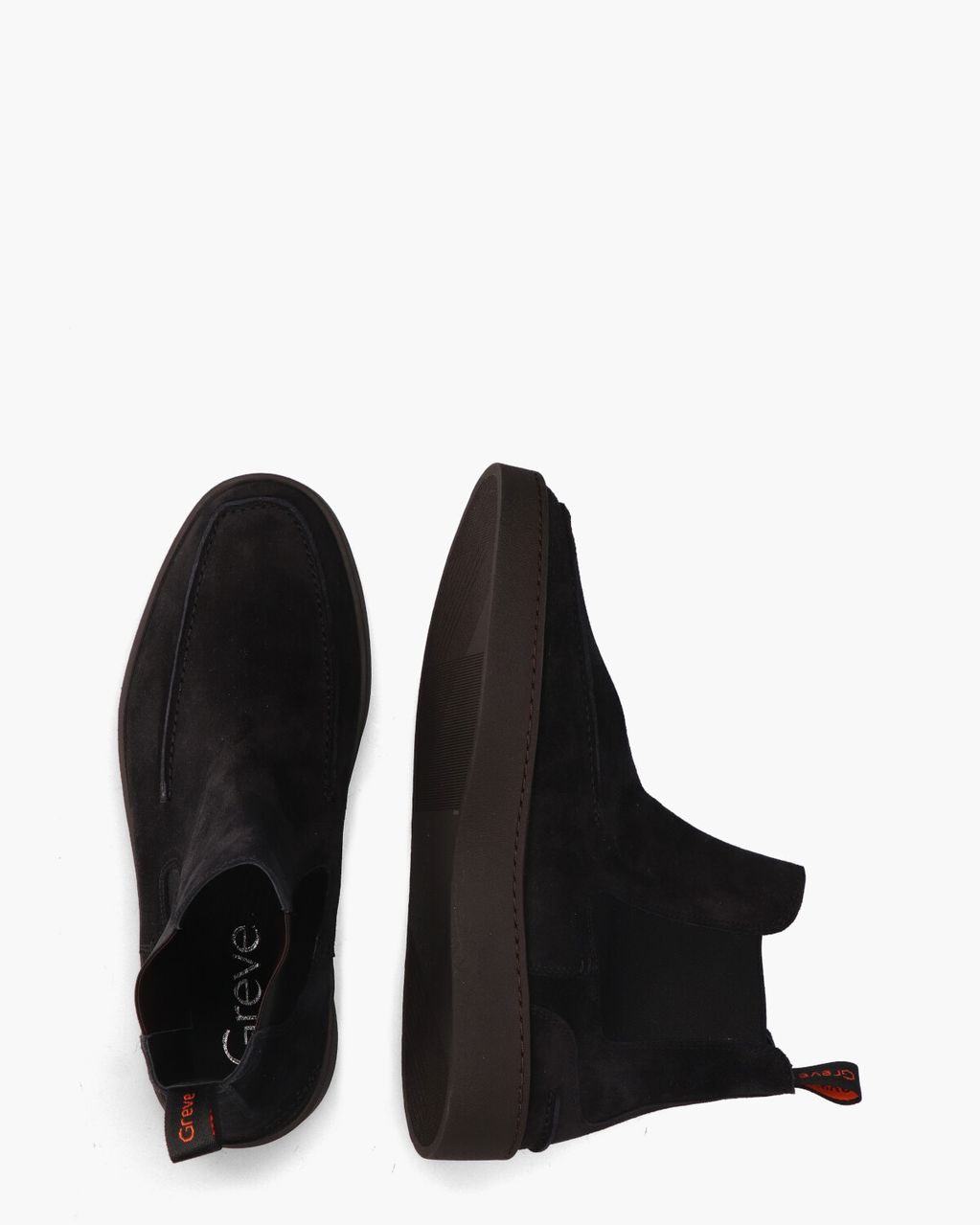 Greve Wave Zwart Heren Chelseaboots