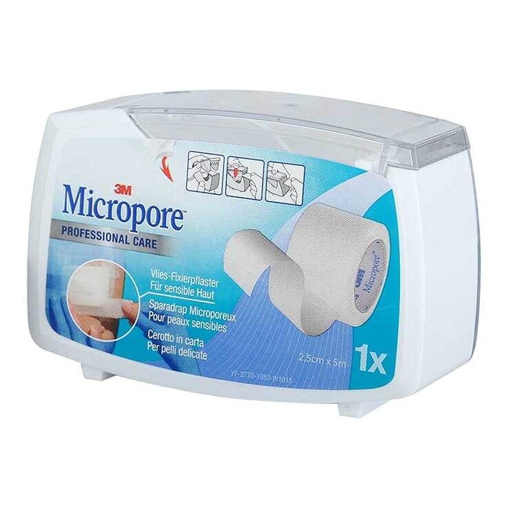 Micropore Vliespflaster 5 mx2,5 cm mit Abr.1530 - 1D, 1 St