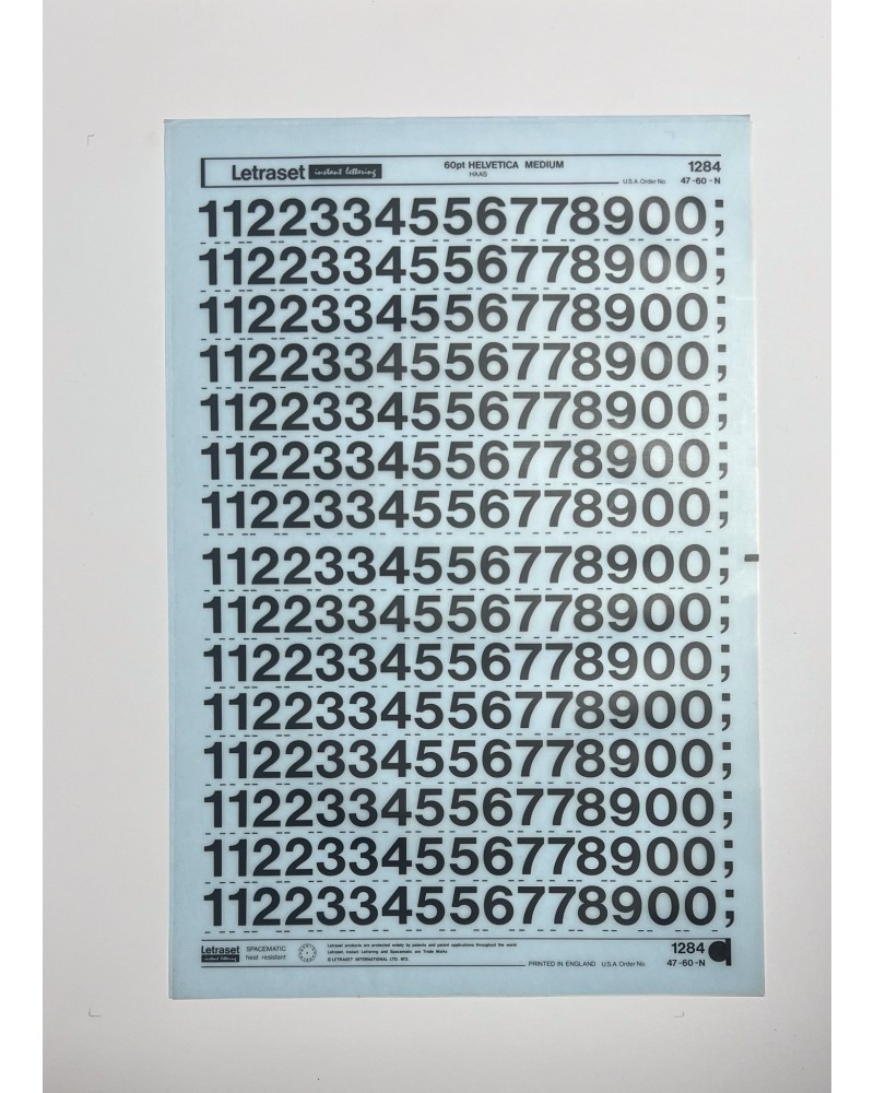 letraset-1284- HELVETICA MEDIUM - 60pt