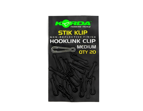 Clip pour bas de ligne Korda Stik Klip (20 pièces)