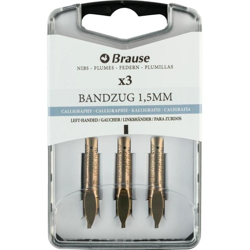 BOITE 3 PLUMES BANDZUG POUR GAUCHERS