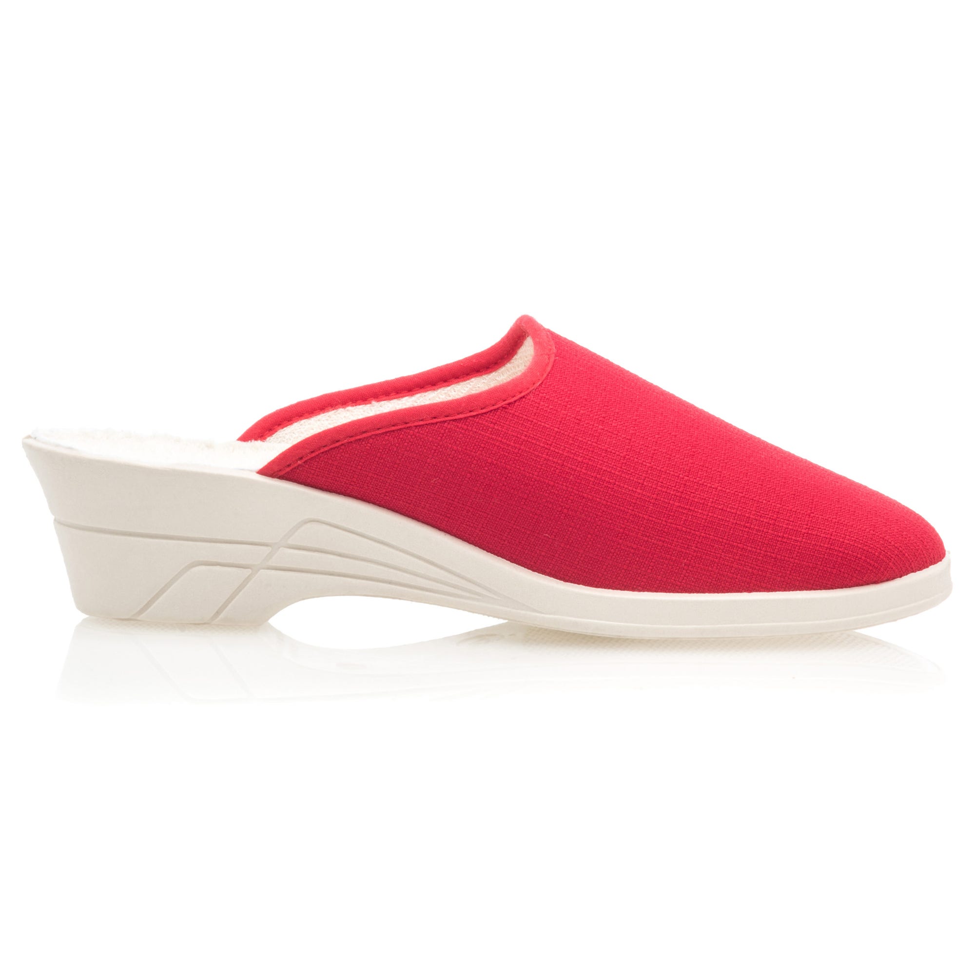 Pantoufles sabots Femme rouge