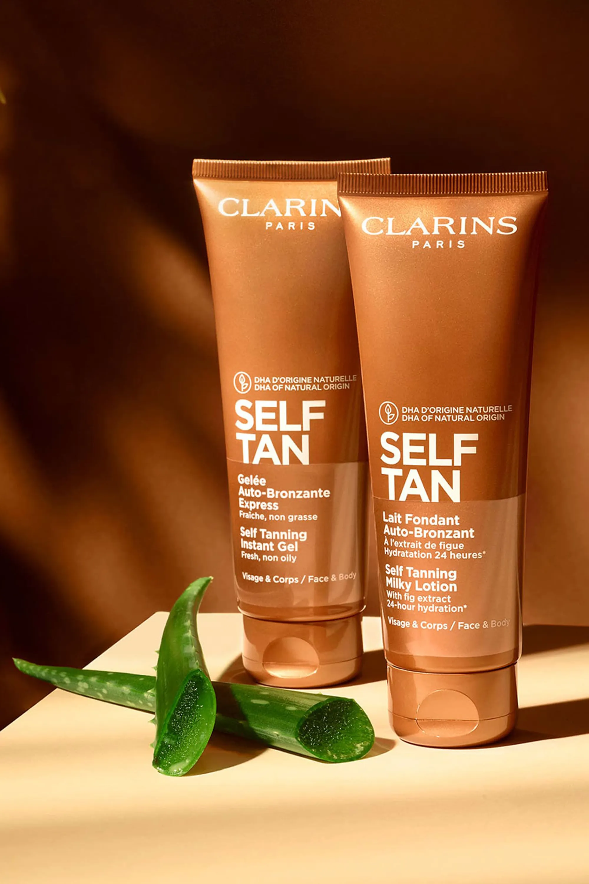 Clarins Lait hydratant auto-bronzant visage et corps-125 ml