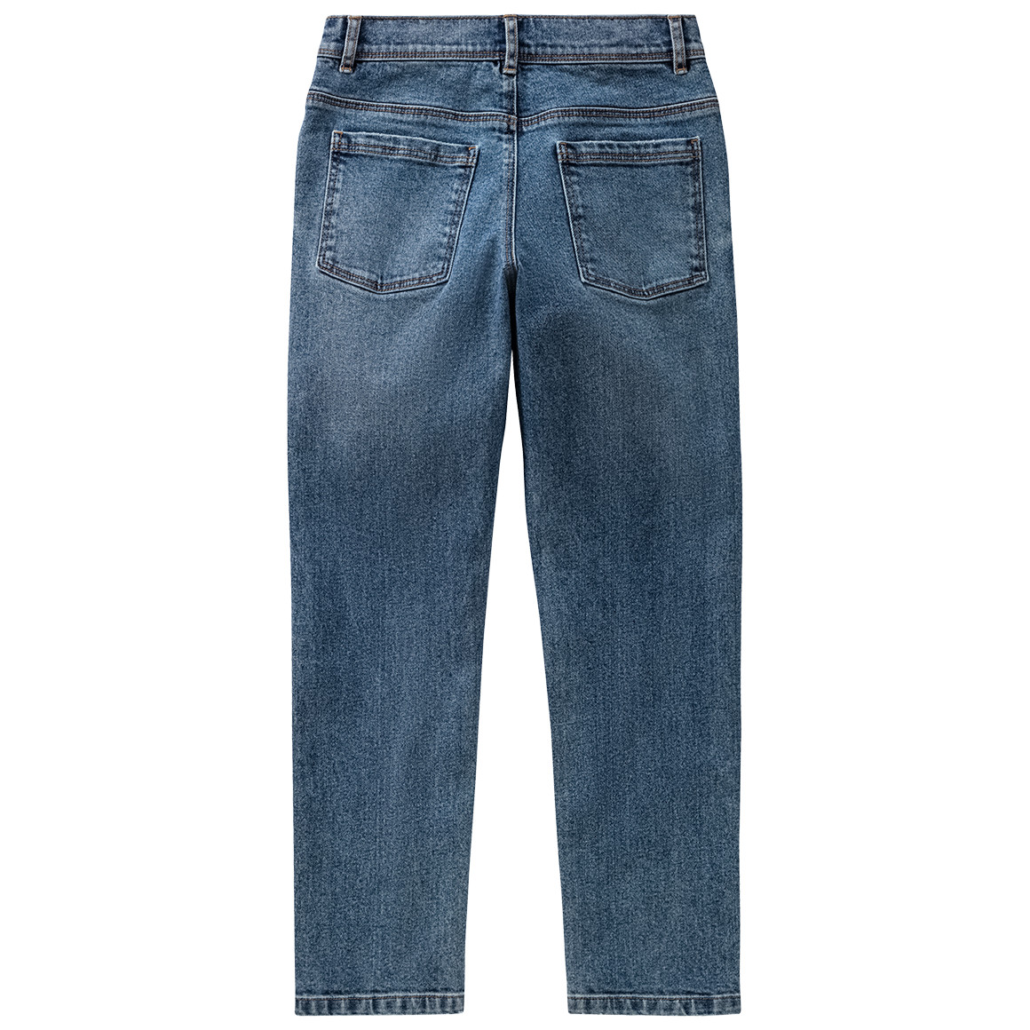 Jonas Nielsen Jungen Straight-Jeans mit Destroyed-Effekten blau