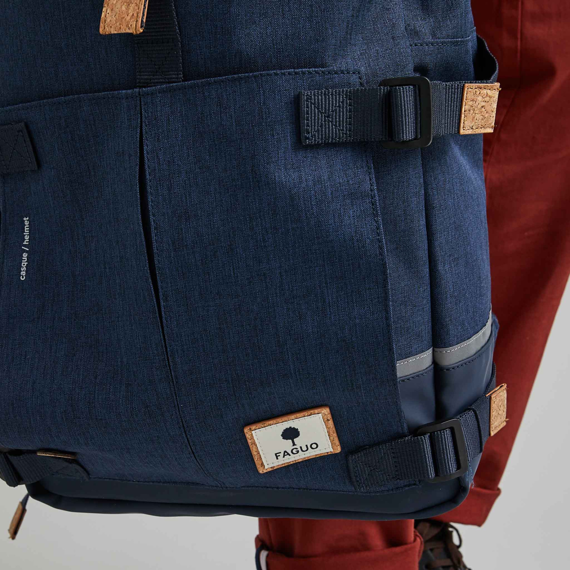 Sac à dos marine végan en polyester recyclé - modèle Commuter