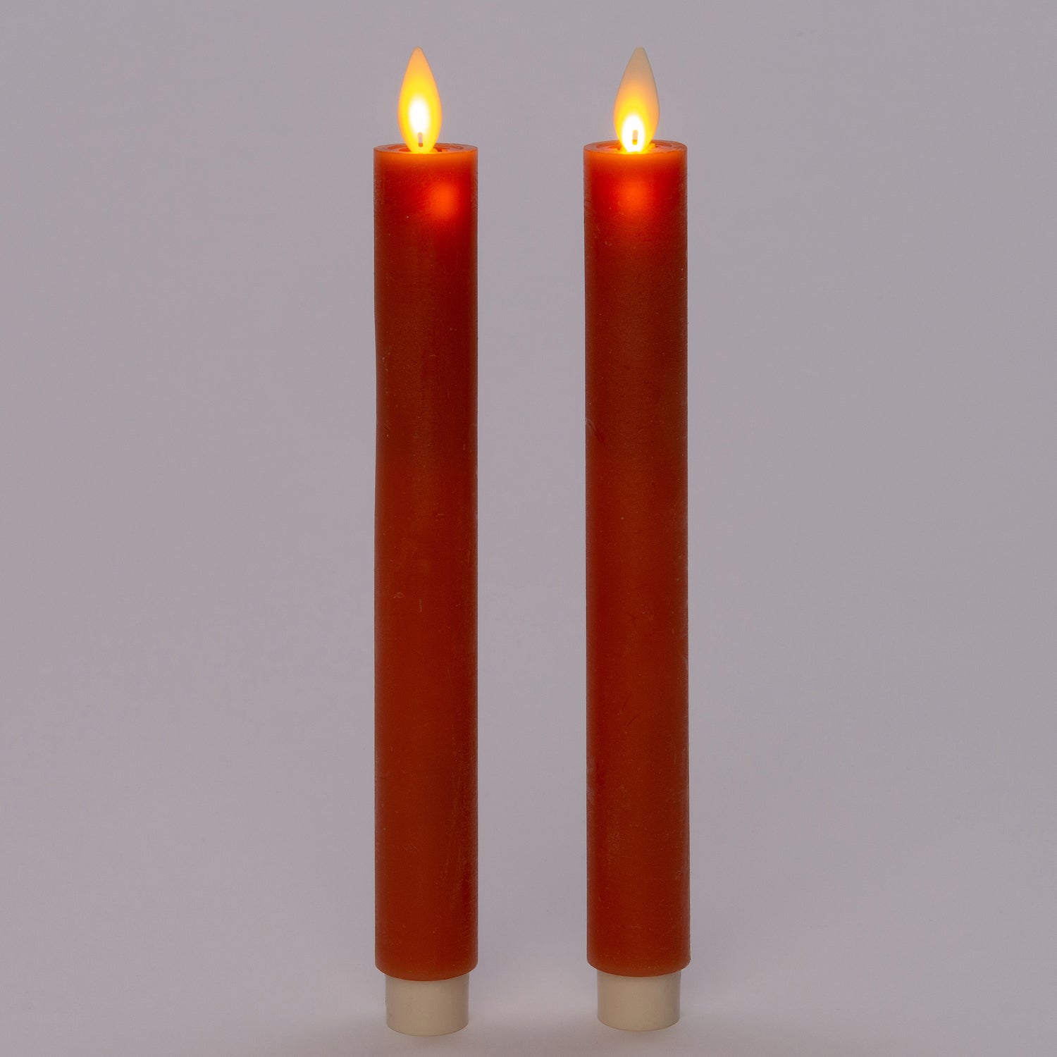 Anna's Collection LED dinerkaars met afstandsbediening oranje D 2,5 H 23 cm 2 stuks