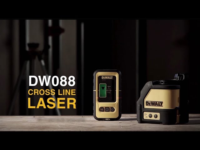 DeWalt DW088KTRI zelfnivellerende kruis lijnlaser in koffer (DW088K) & statief in tas (DE0881T) - Rood - 5m
