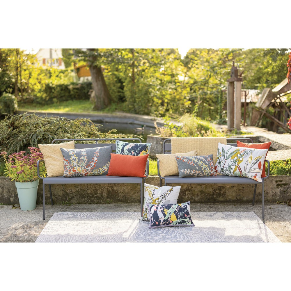 Housse de coussin stonewashed maia sable 30 x 50 cm