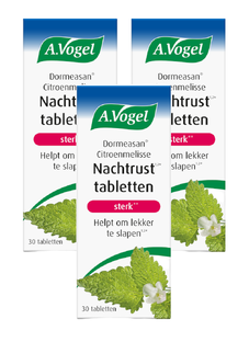 A.Vogel Dormeasan Citroenmelisse sterk** Tabletten Multiverpakking 3x30ST