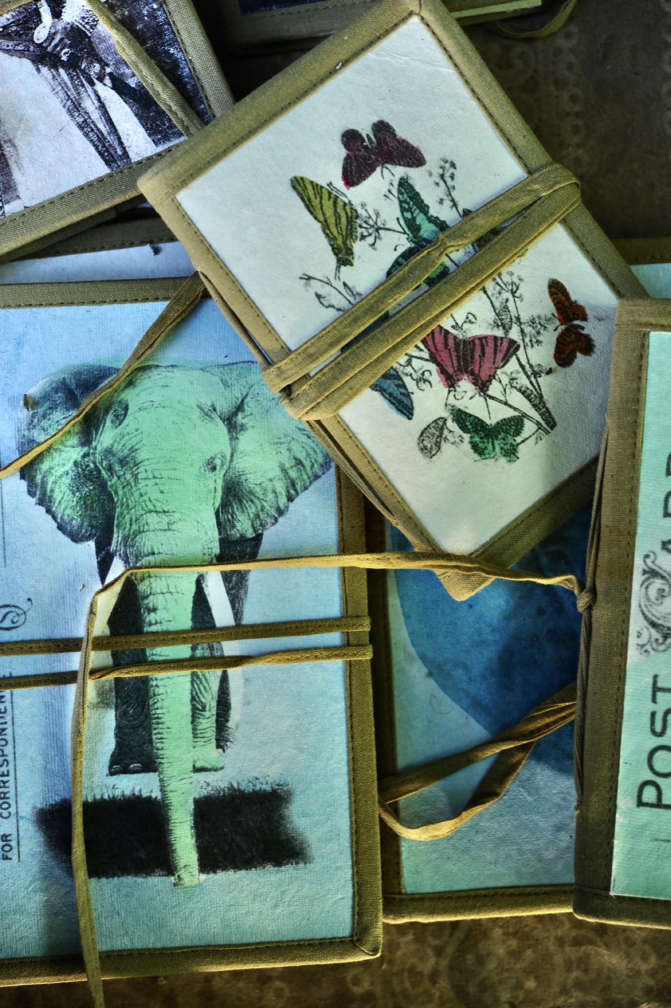 Notizbuch 'Homa' aus handgeschöpftem Papier, B 10 cm, H 15 cm günstig bestellen