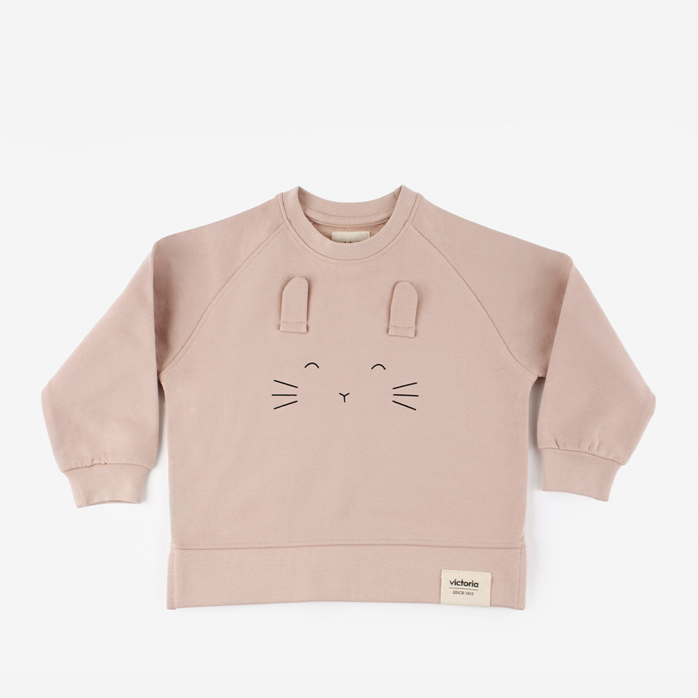 Sudadera De Felpa V. Things Con Diseño De Animalitos E Perchado Interior
