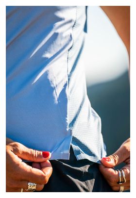 T-shirt Technique Femme AYAQ Molveno Blue Ice Bleu Clair