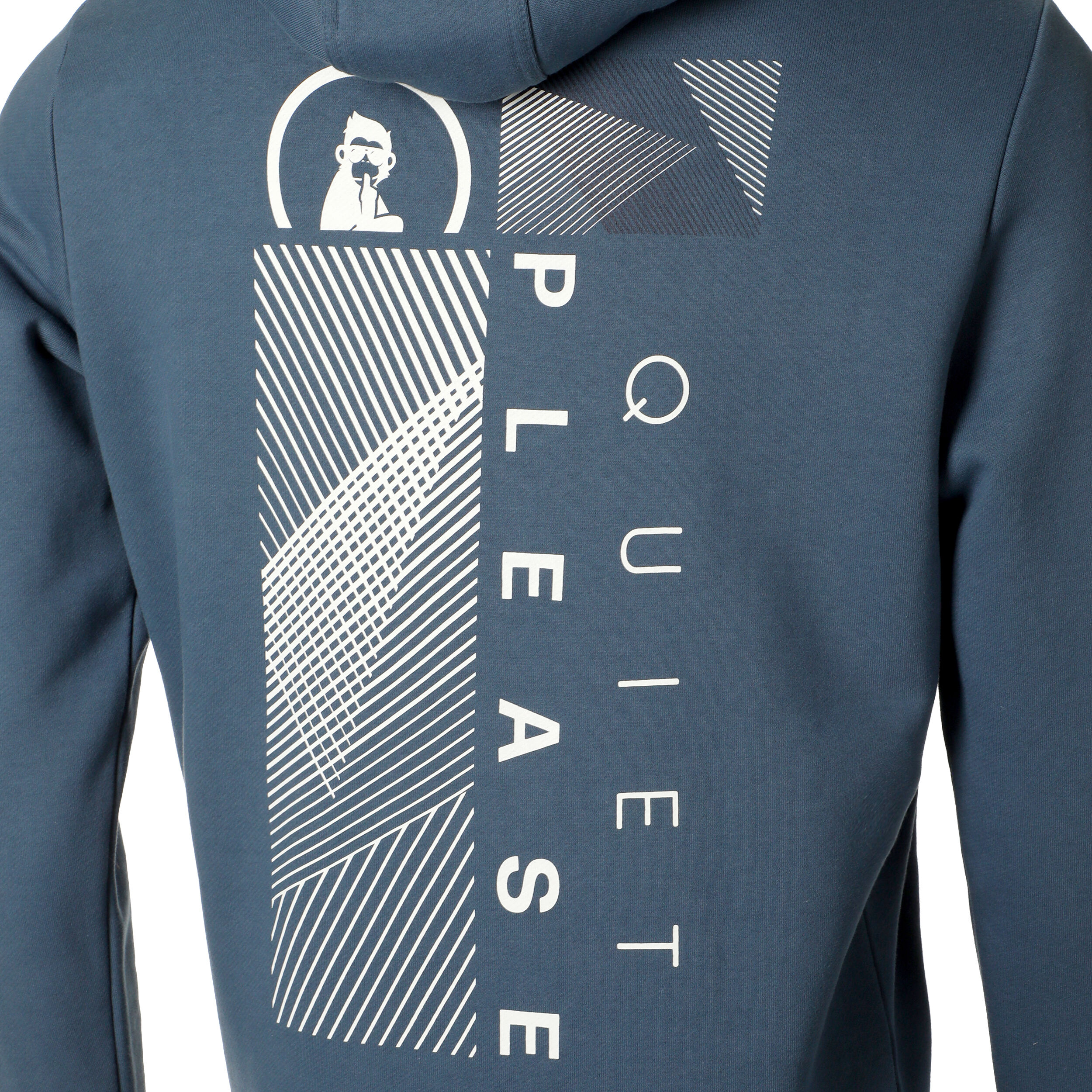 Quiet Please Tile Sweat À Capuche Hommes - Bleu