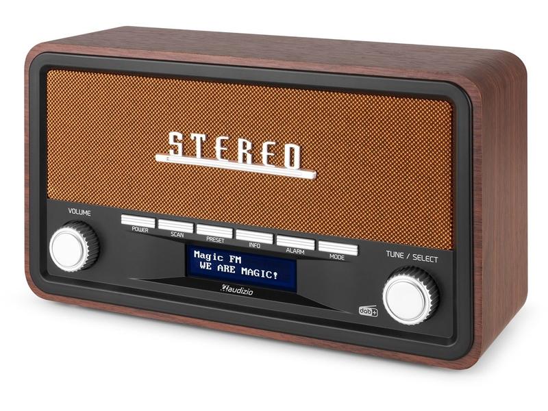 Audizio DAB  Radio Foggia Kupfer Digitalradio im Retro-Design mit Stereo-Lautsprechersystem und Senderspeicherung
