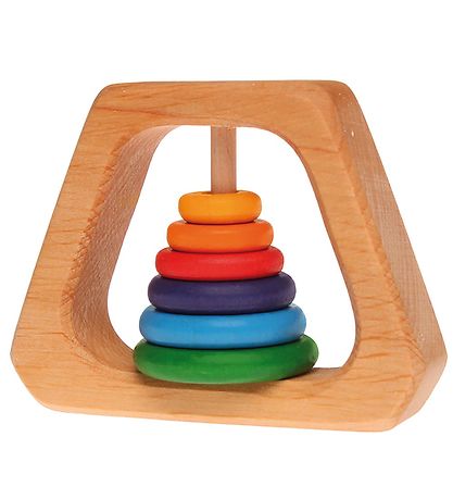 Grimms Holzspielzeug - Rassel - Pyramide - Bunt
