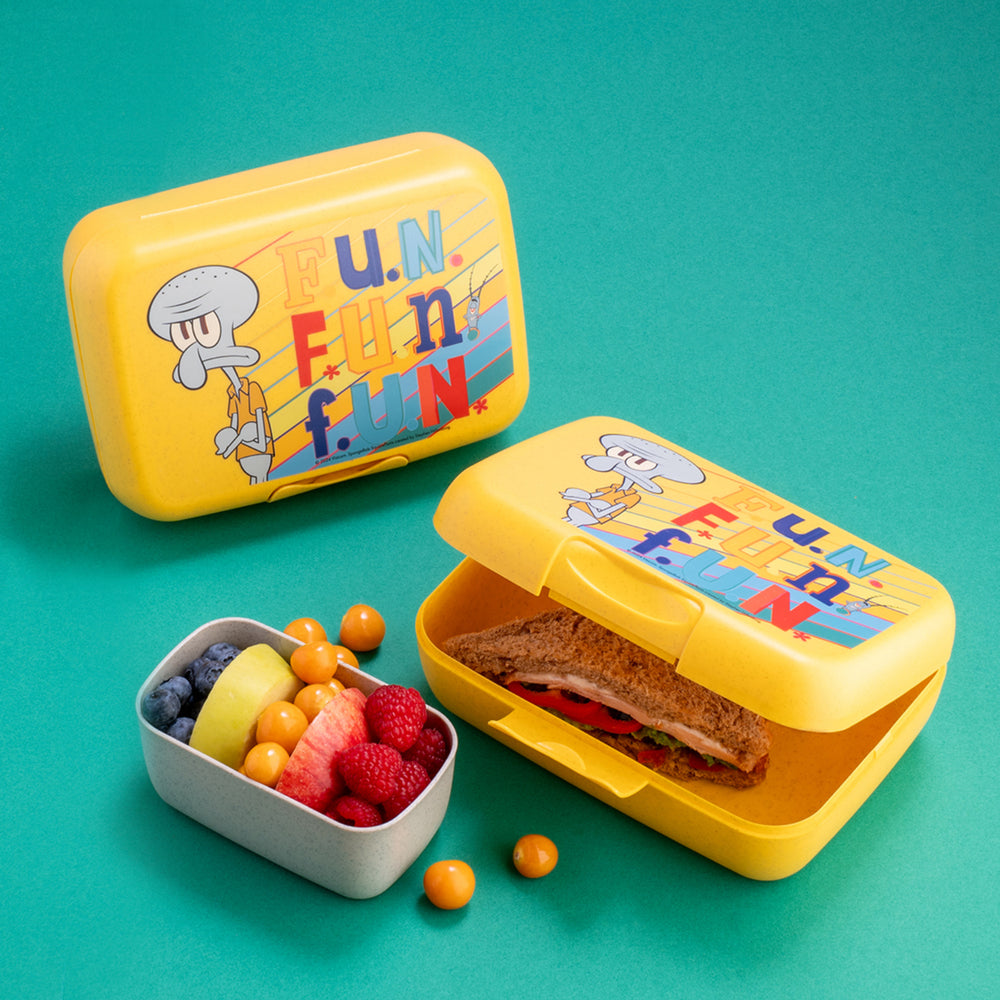 Køb Koziol Organic Honey Yellow Lunch Box Med Separation Skål Candy L Spongebob Squidward