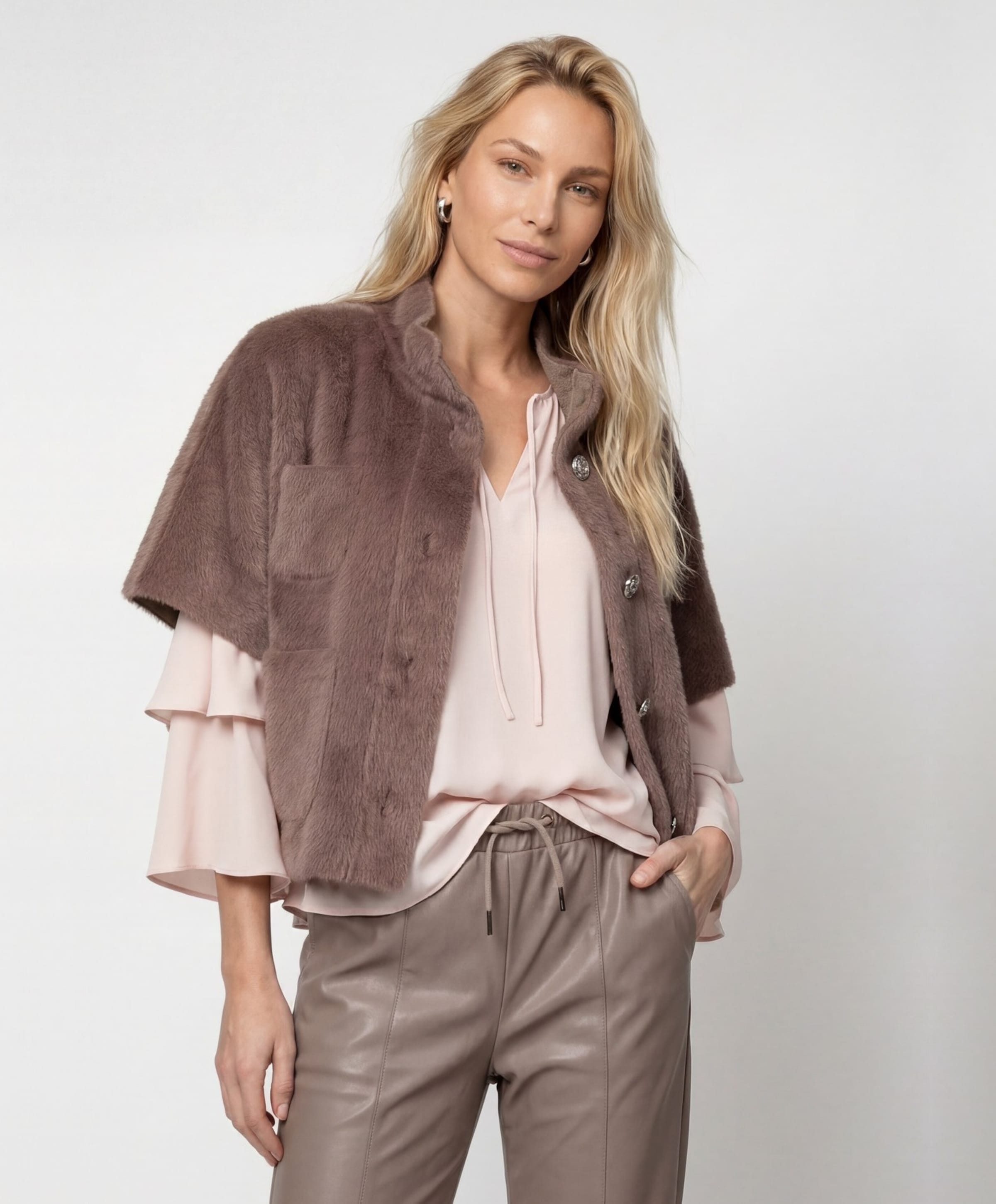 Monari Dames cape beige