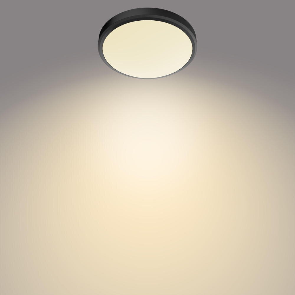 LED badkamerlamp Doris in zwart 17W 1500lm IP44