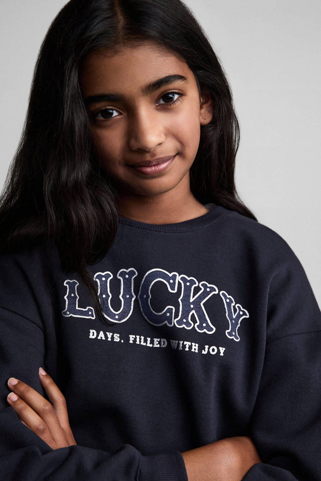 Mango Kids sweater donkerblauw