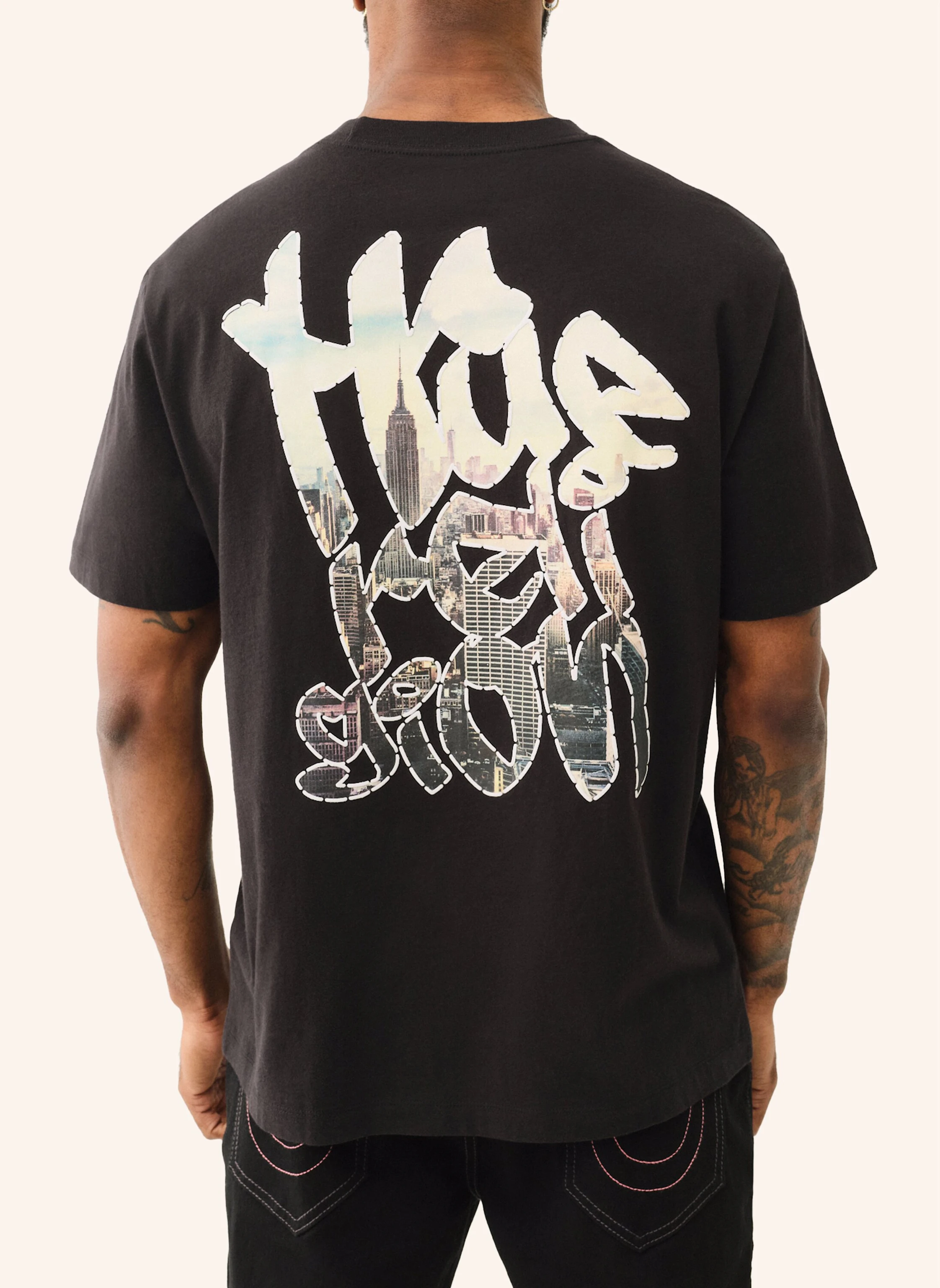 TRUE RELIGION T-Shirt GRAFFITTI PUFF