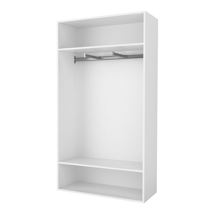 2 tablettes blanches GoodHome Atomia L. 96,4 x P. 43,2 cm