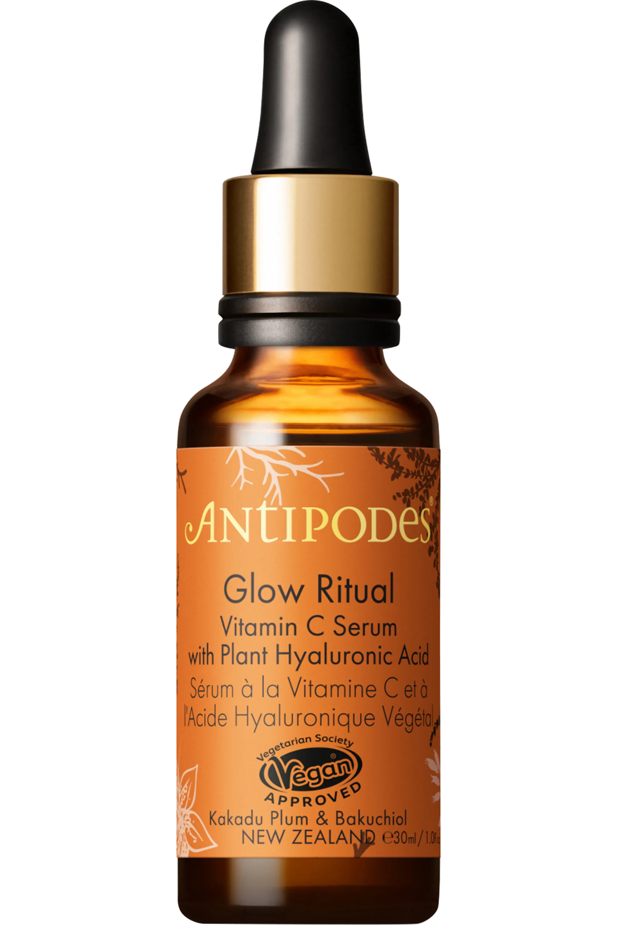 Antipodes Sérum à la vitamine C & à l’acide hyaluronique végétal Glow Ritual-30 ml