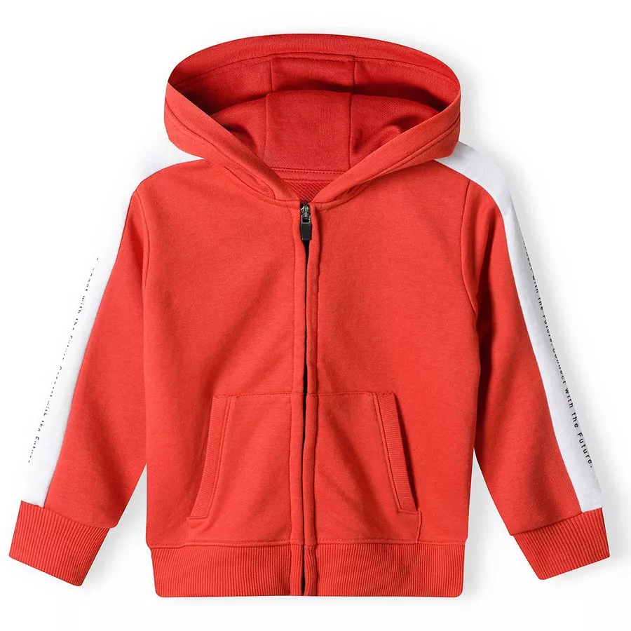 MINOTI Hoodie mit Zipper Rot