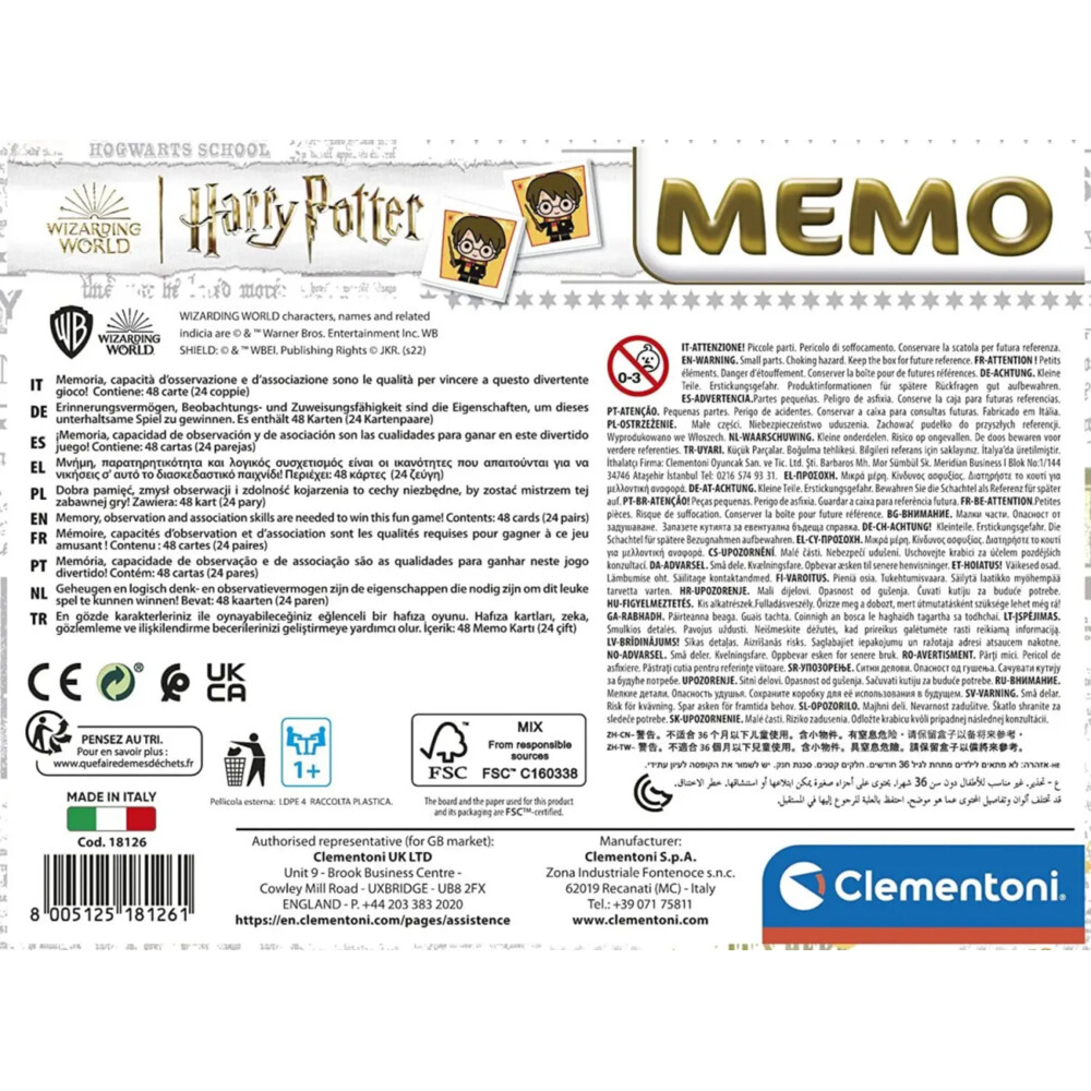 Clementoni Memory Harry Potter