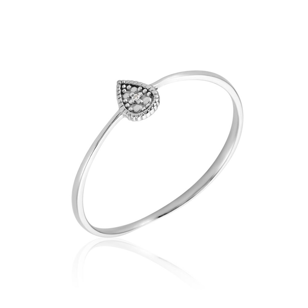 Bague Mon 1er Diamant Or Blanc Diamant