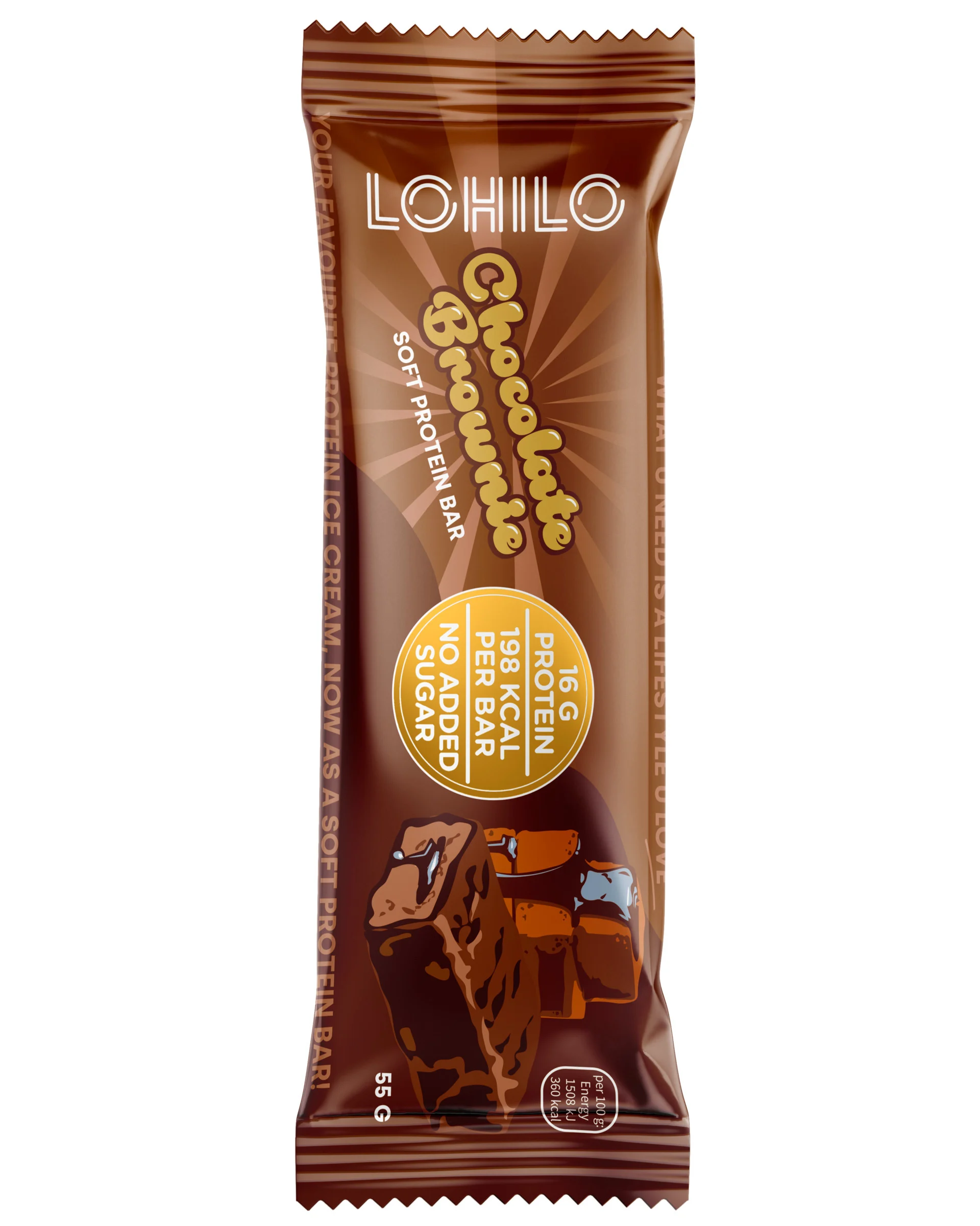 Lohilo Proteinbar Chocolate Brownie 12x55g