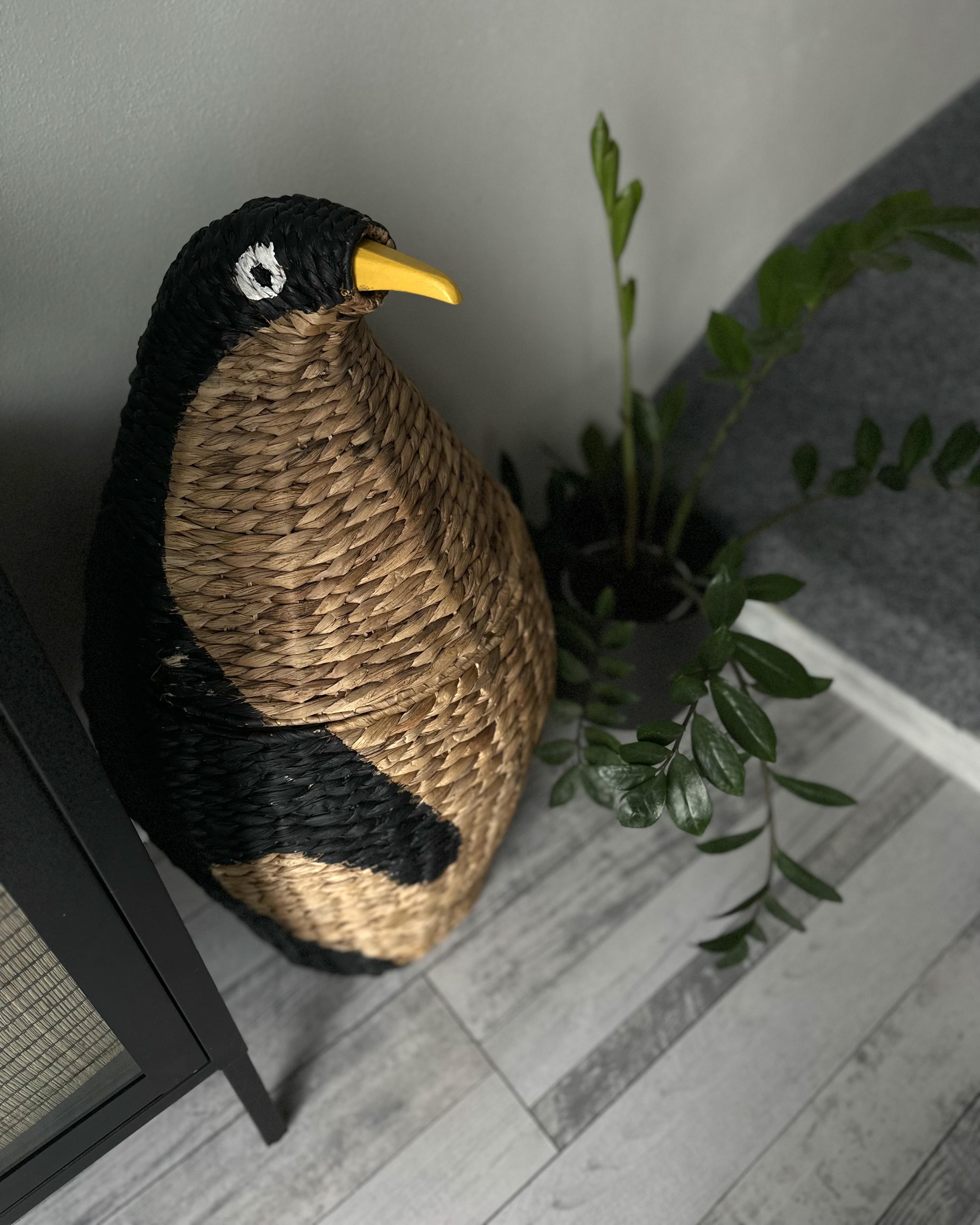 Kindermand Pinguïn HADZABE Wicker Natuurlijk