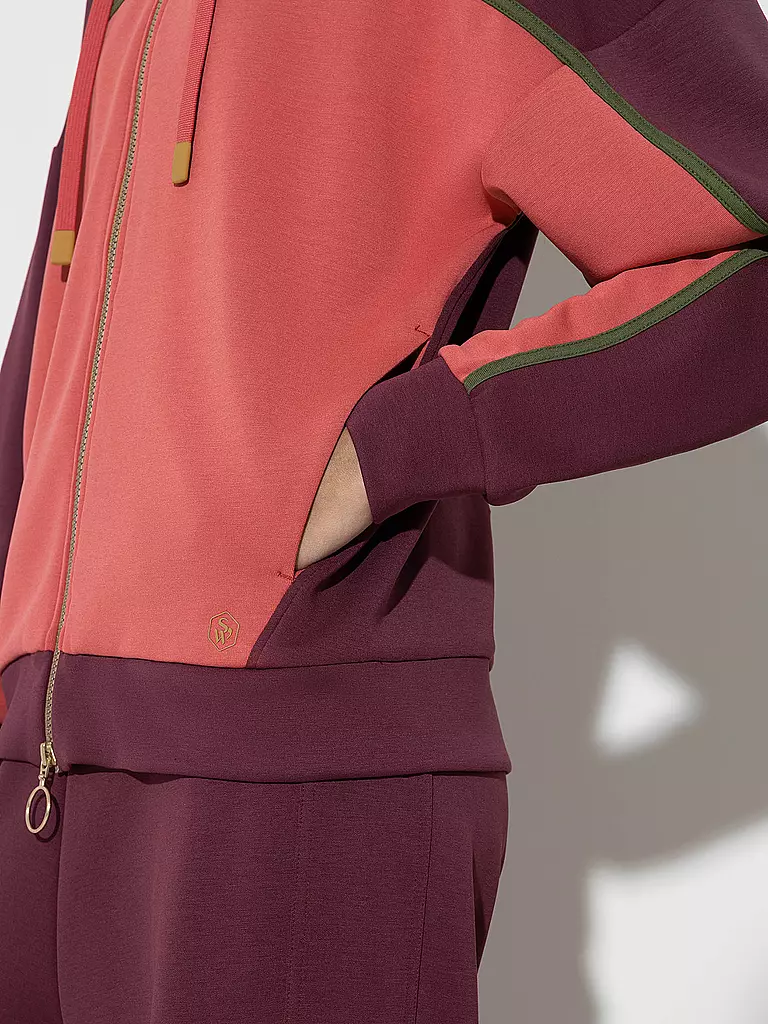 MEY Loungewear Kapuzenjacke SMOOTH dunkelrot