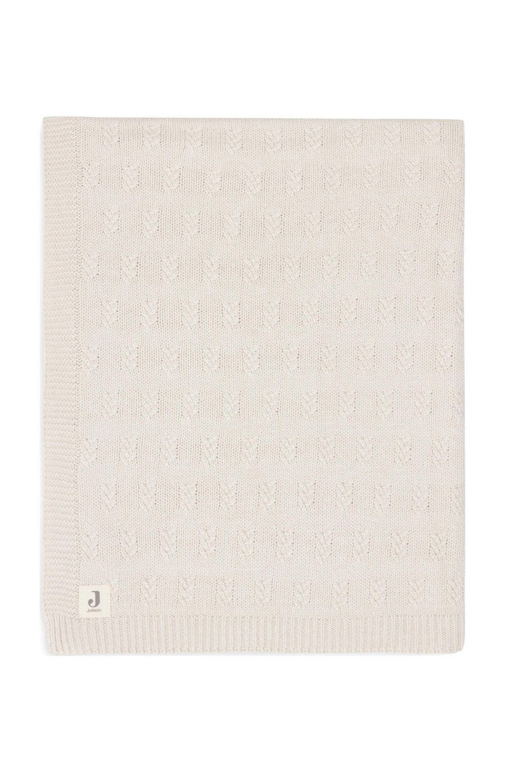 baby wiegdeken 75x100cm Grain Knit - Oatmeal