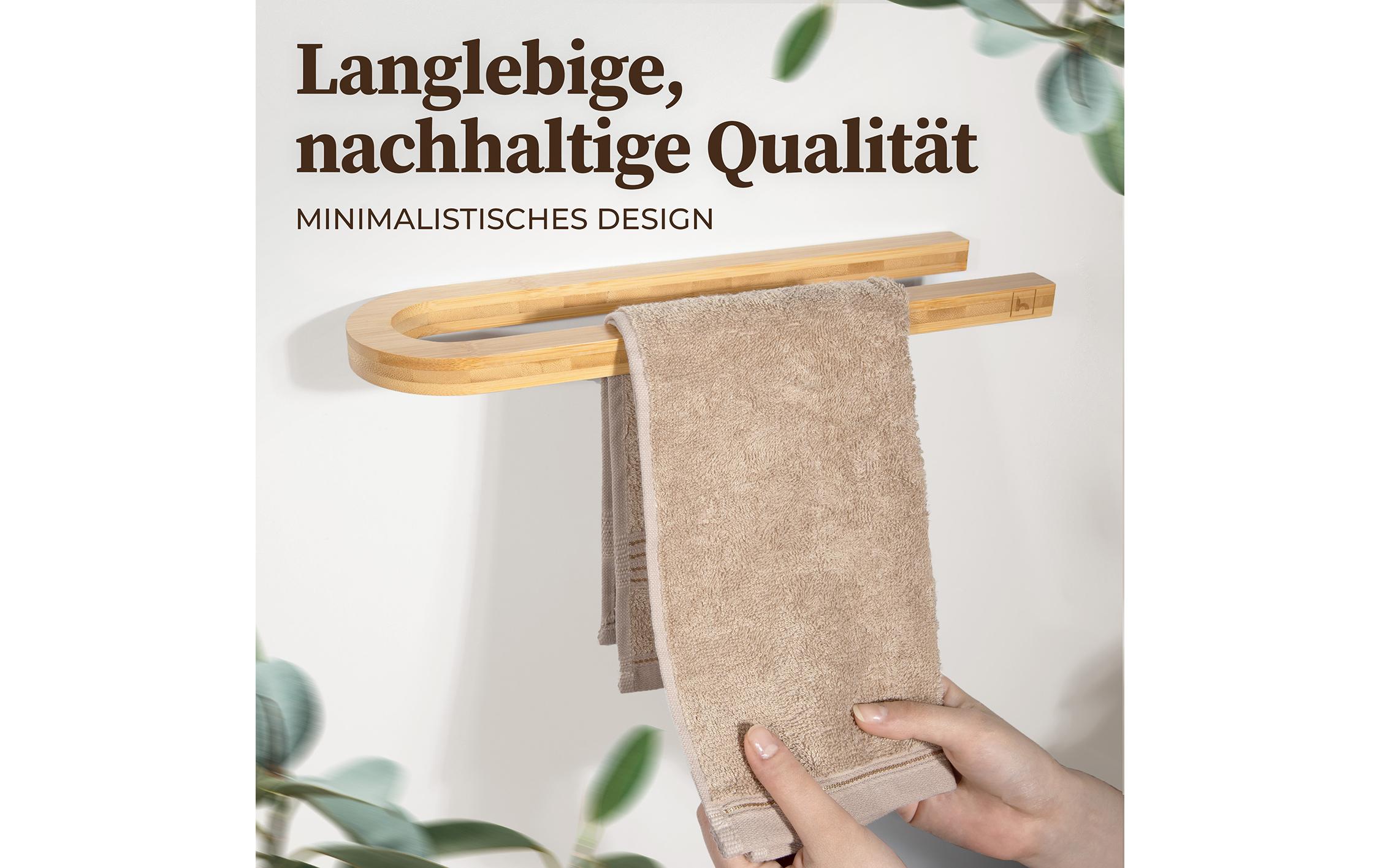 Handtuchhalter Alfred 35 x 10 cm, NaturalTuchhalter aus Bambus