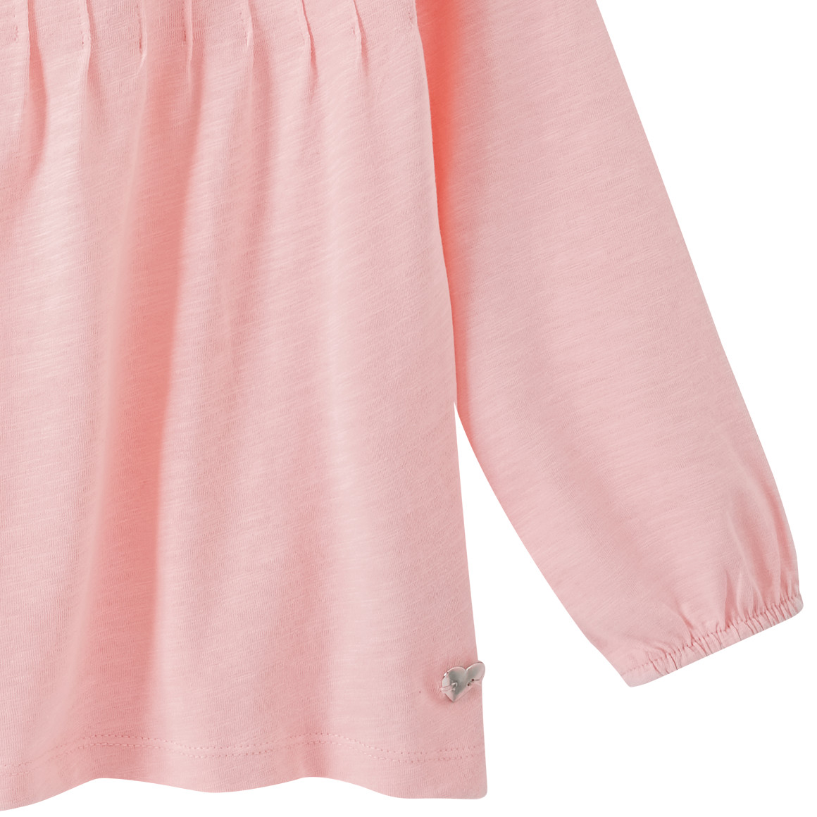Topolino Mädchen Langarmshirt mit Biesen rosa