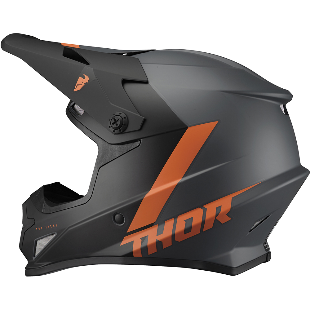 Thor Motocross - Casque Sector Chev Charcoal / Orange