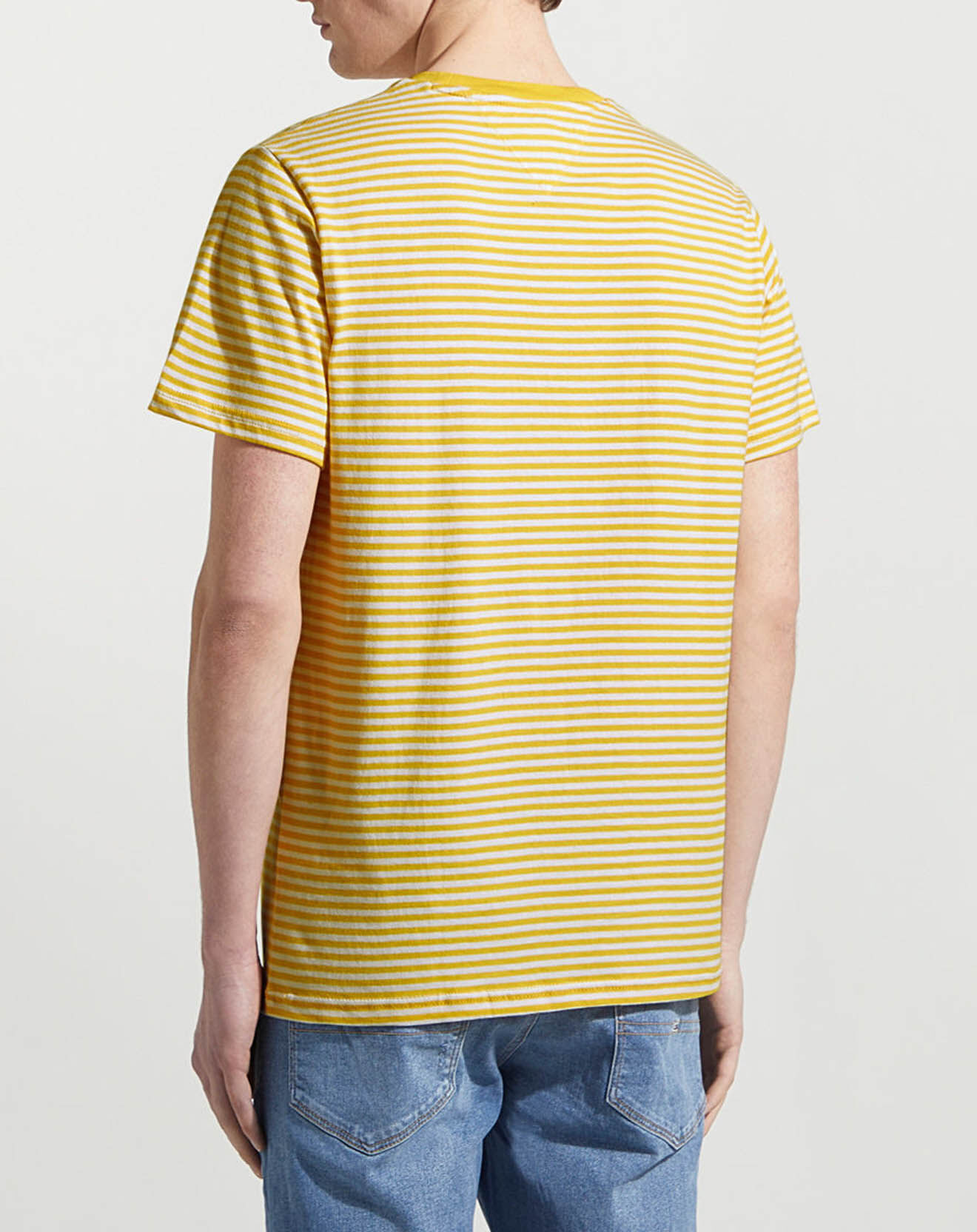 Tommy Jeans T-Shirt Classics rayé jaune/blanc