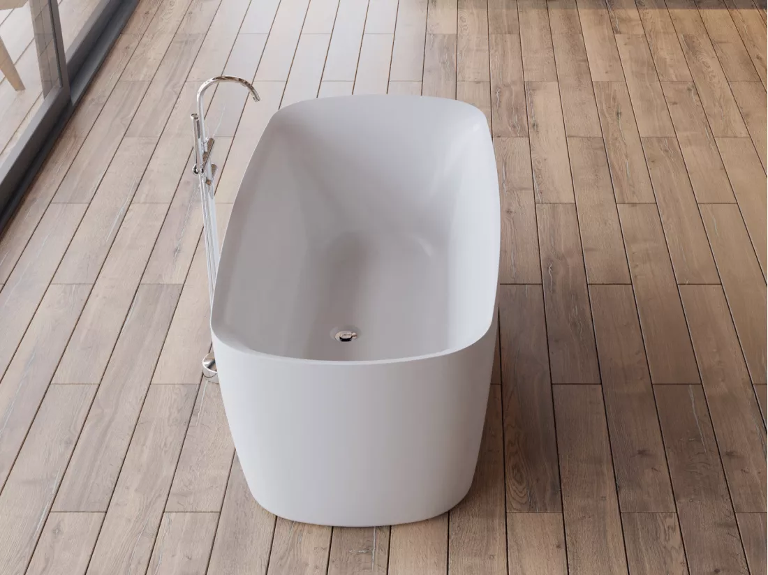 Baignoire îlot ovale SWING L. 170 x l. 80 cm, by SPALINA