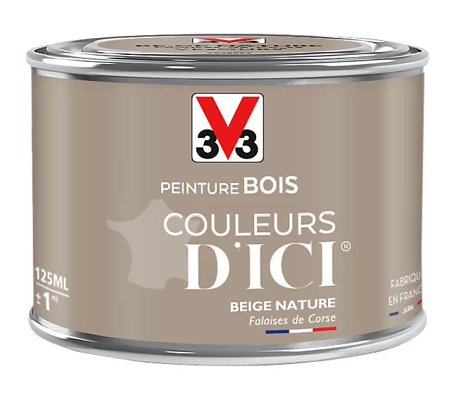 Peinture extérieure bois Couleurs d'ici beige nature Velours V33 0,125L