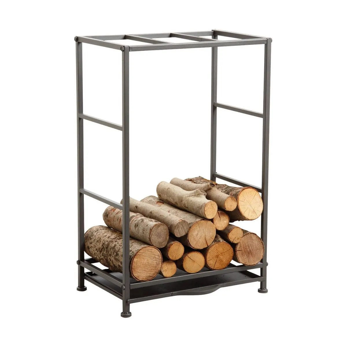AUBRY GASPARD Rack Porte-bûches Métal Gris