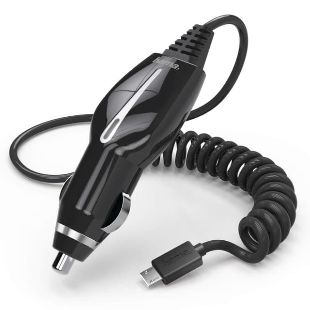 HAMA Lader MicroUSB 12/24V 1A Sort