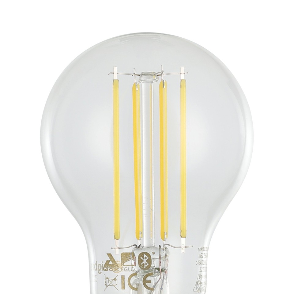 EGLO - Sæt 2x E27 A60, fjernbetjening - Hvid - Zigbee, Bluetooth
