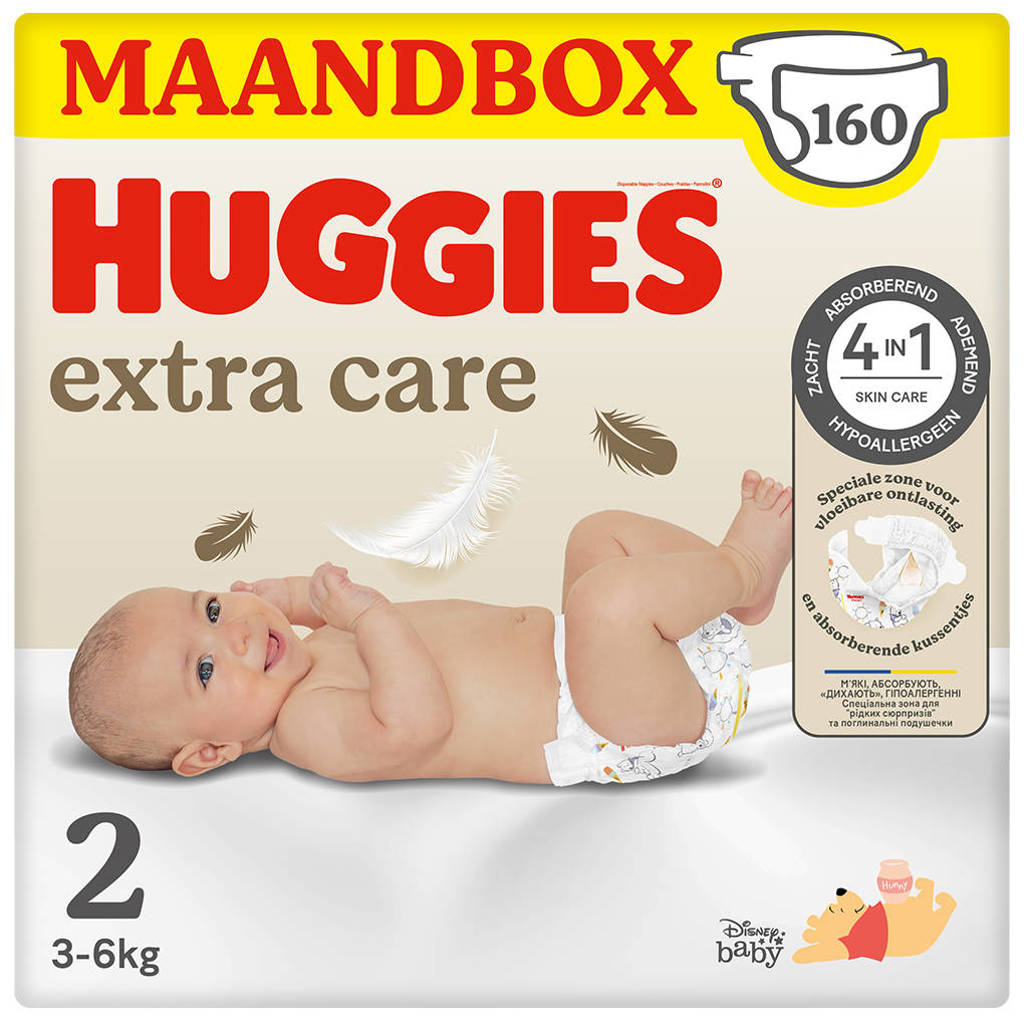 luiers - maat 2 (3 - 6 kg) - 160 stuks