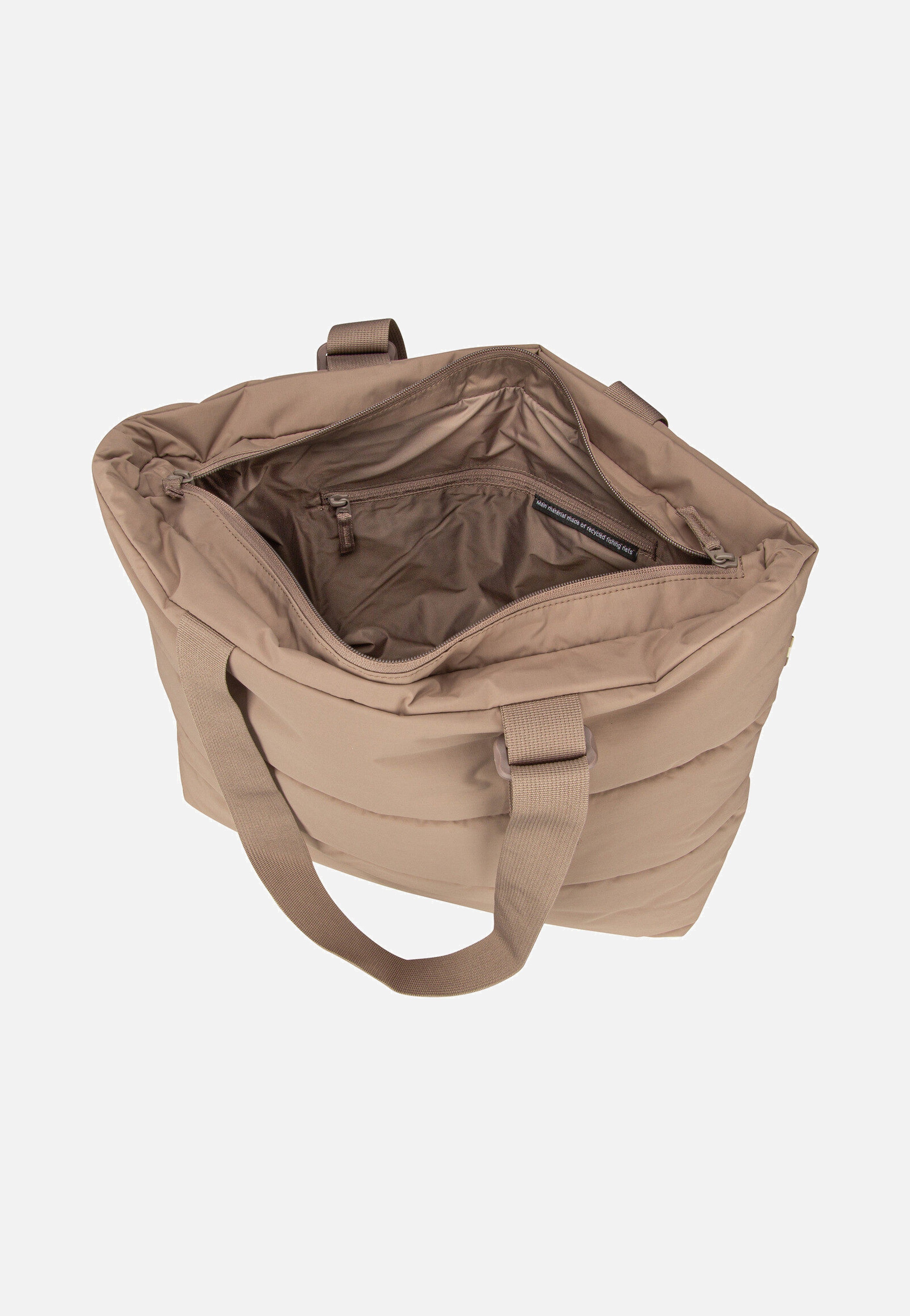 Puffer Tote Bag Monochrome Oyster - Shopper