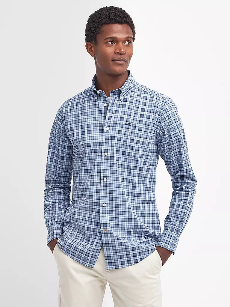 BARBOUR Hemd LOMOND blau