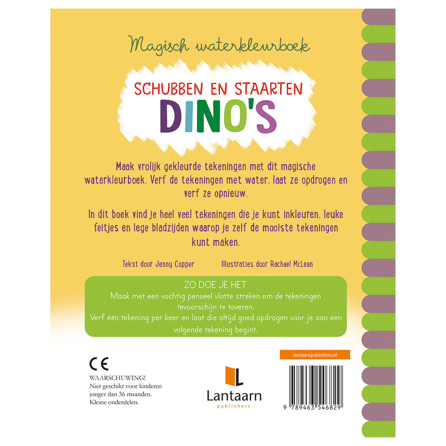 Magisch waterkleurboek - Dino's